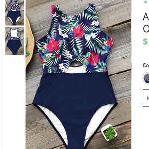 Cupshe floral one piece bathing suit